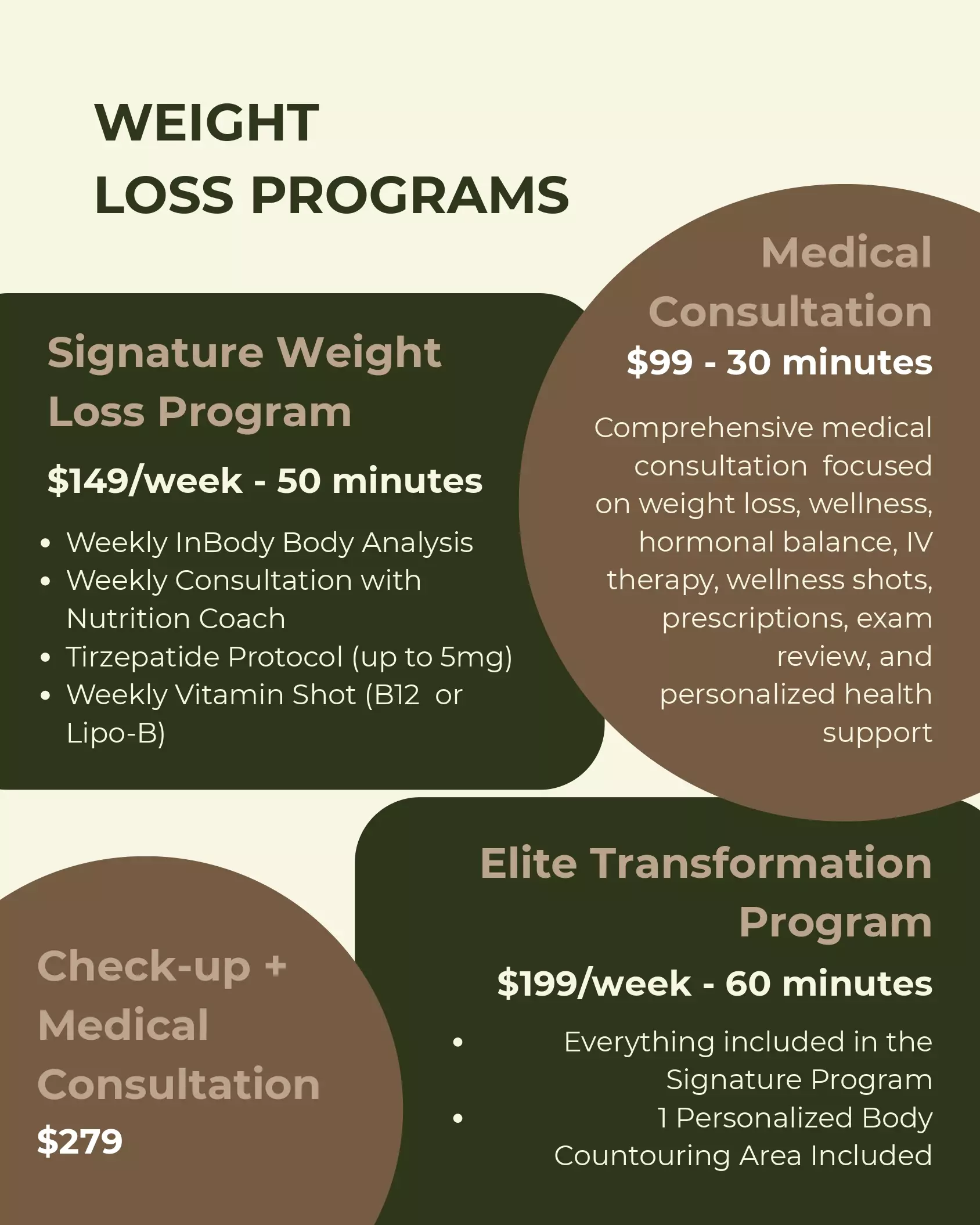 Schneider Med Spa treatment pricing