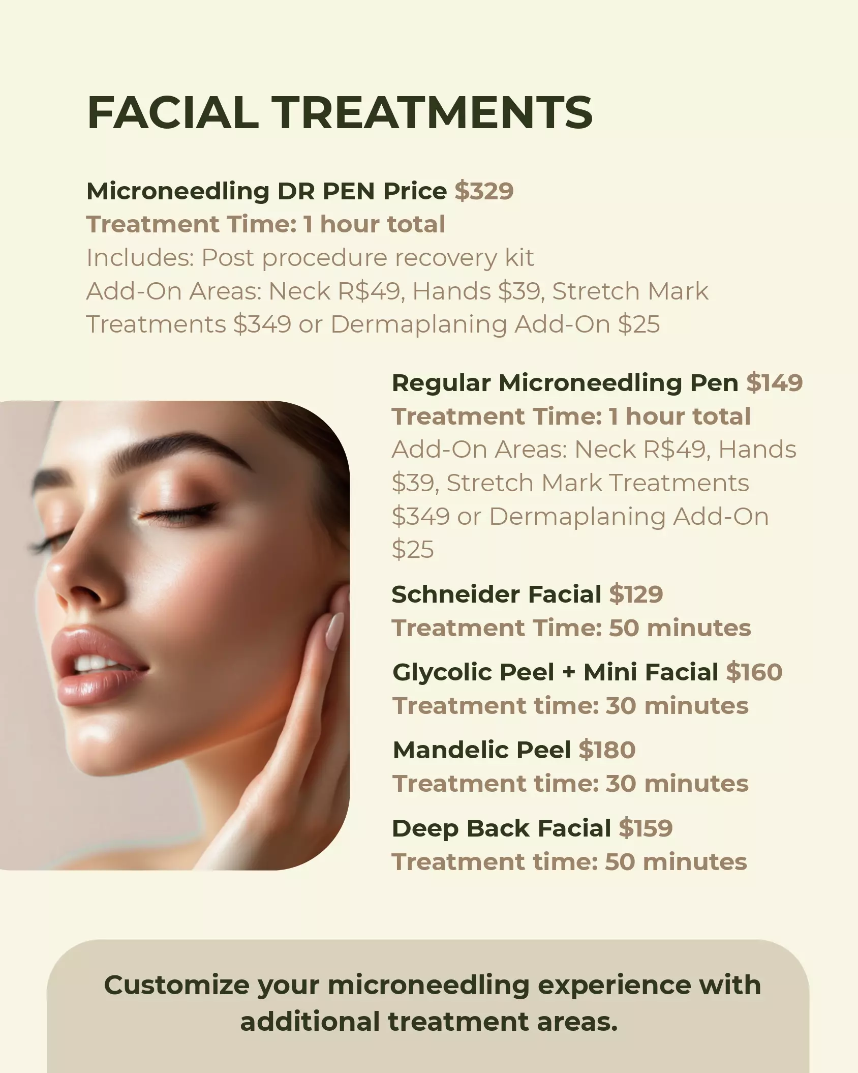 Schneider Med Spa treatment pricing